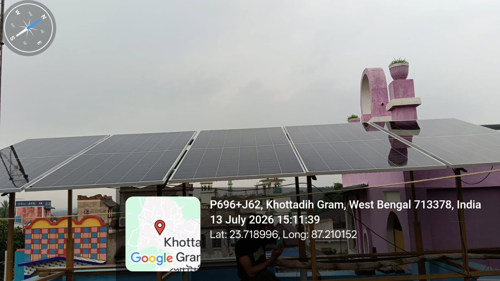 3kW Residential On-Grid Rooftop Installation
